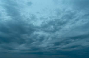 deep blue cloudy sky