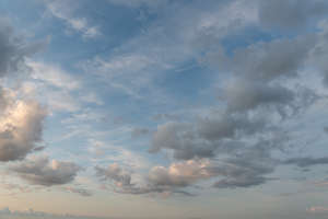 evening sky with clouds