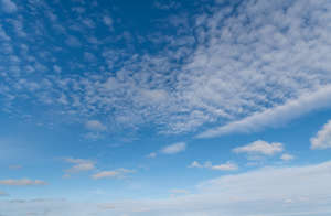 blue sky with thin clouds