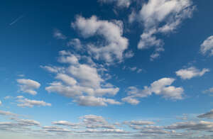 blue sky with beautiful white clouds