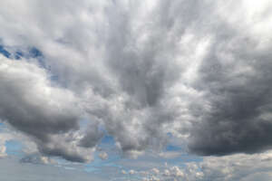 sky with massive clouds