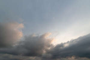 evening sky with pinkish clouds