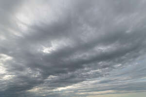 overcast sky with light grey clouds