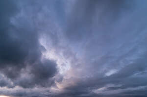 sky overcast with dark blue clouds