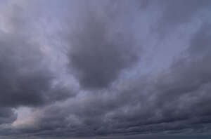 blueish grey overcast sky