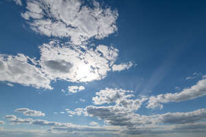 sky with cloud and sun behind that cloud