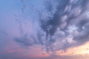 purple sunset with some clouds