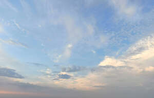 late afternoon sky with some clouds