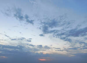 evening sky with pink and blue