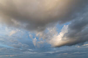 sky with large clouds