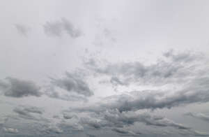 pale grey sky with some clouds