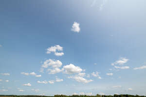 blue sky with few small clouds