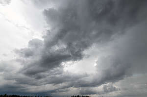 sky with dark grey rain clouds