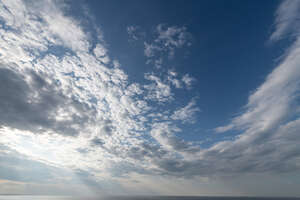 sky with different white clouds