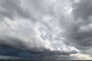 sky covered with grey clouds