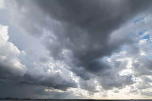 sky with some grey clouds