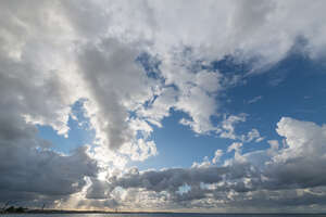 cloudy sky with some rays of sun