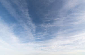 blue sky with many thin clouds