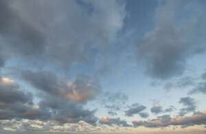 evening sky with little clouds