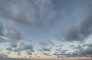 late afternoon sky with yellow sky