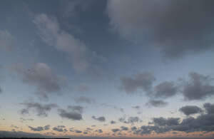 evening sky with pale pink sunset