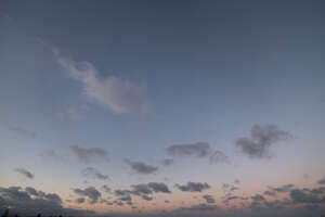 late evening sky with pink colours