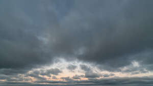 evening sky with dark grey clouds