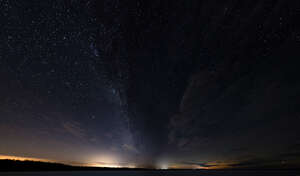 night sky with many stars and milky way