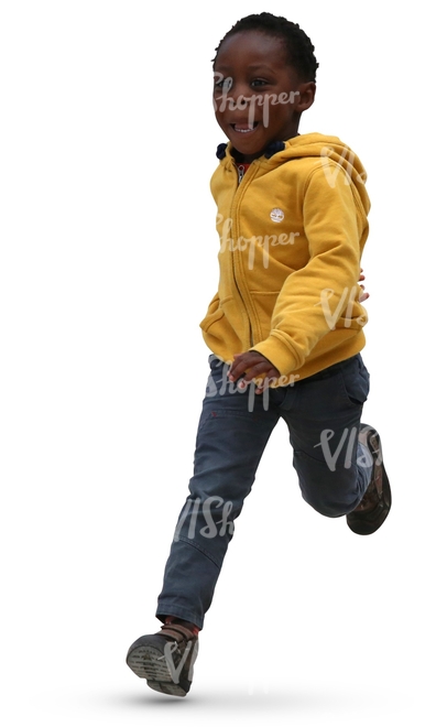 cut out black boy running - cut out people - VIShopper