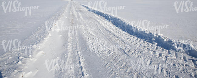 snow covered path