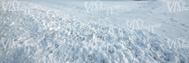 ground covered with snow