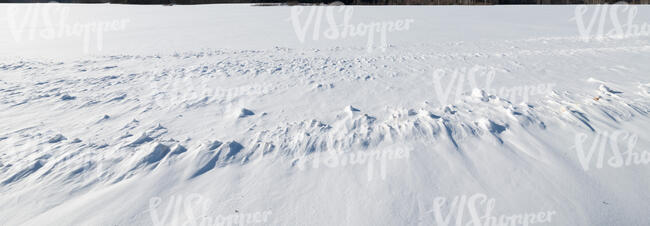 fresh snow in sunlight