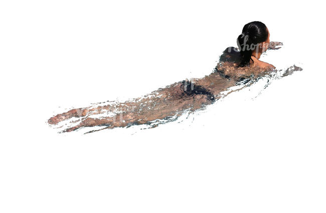 woman swimming