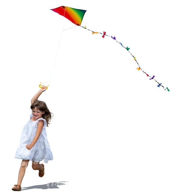 girl flying a kite - VIShopper