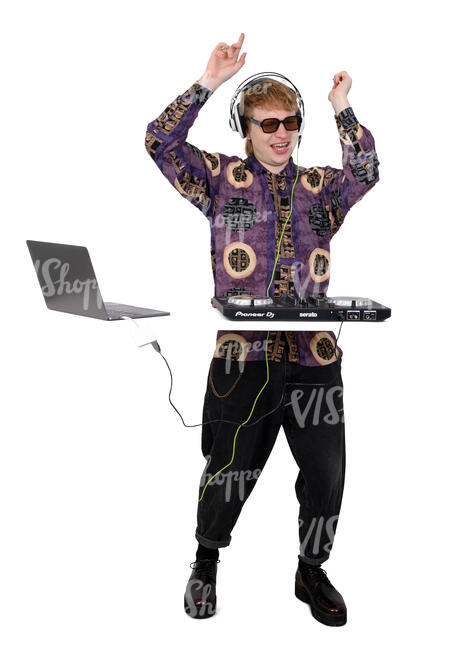 dj playing music at a party