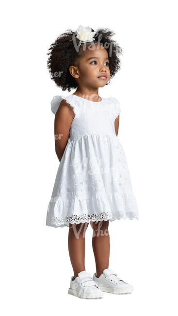 ai generated little black girl standing