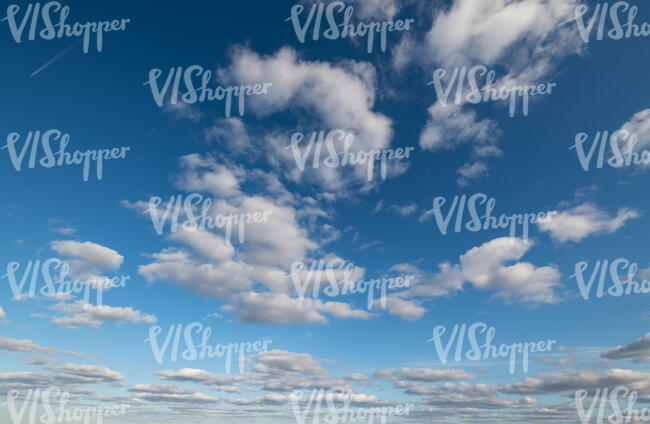 blue sky with beautiful white clouds