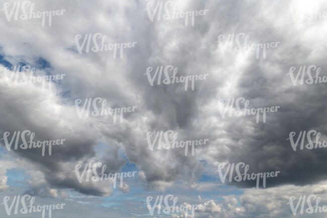 sky with massive clouds