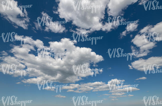 classical blue sky with white clouds