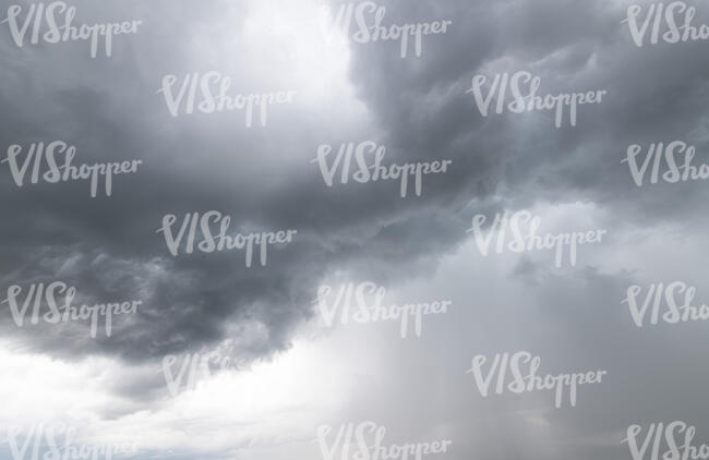 sky with grey fluffy clouds