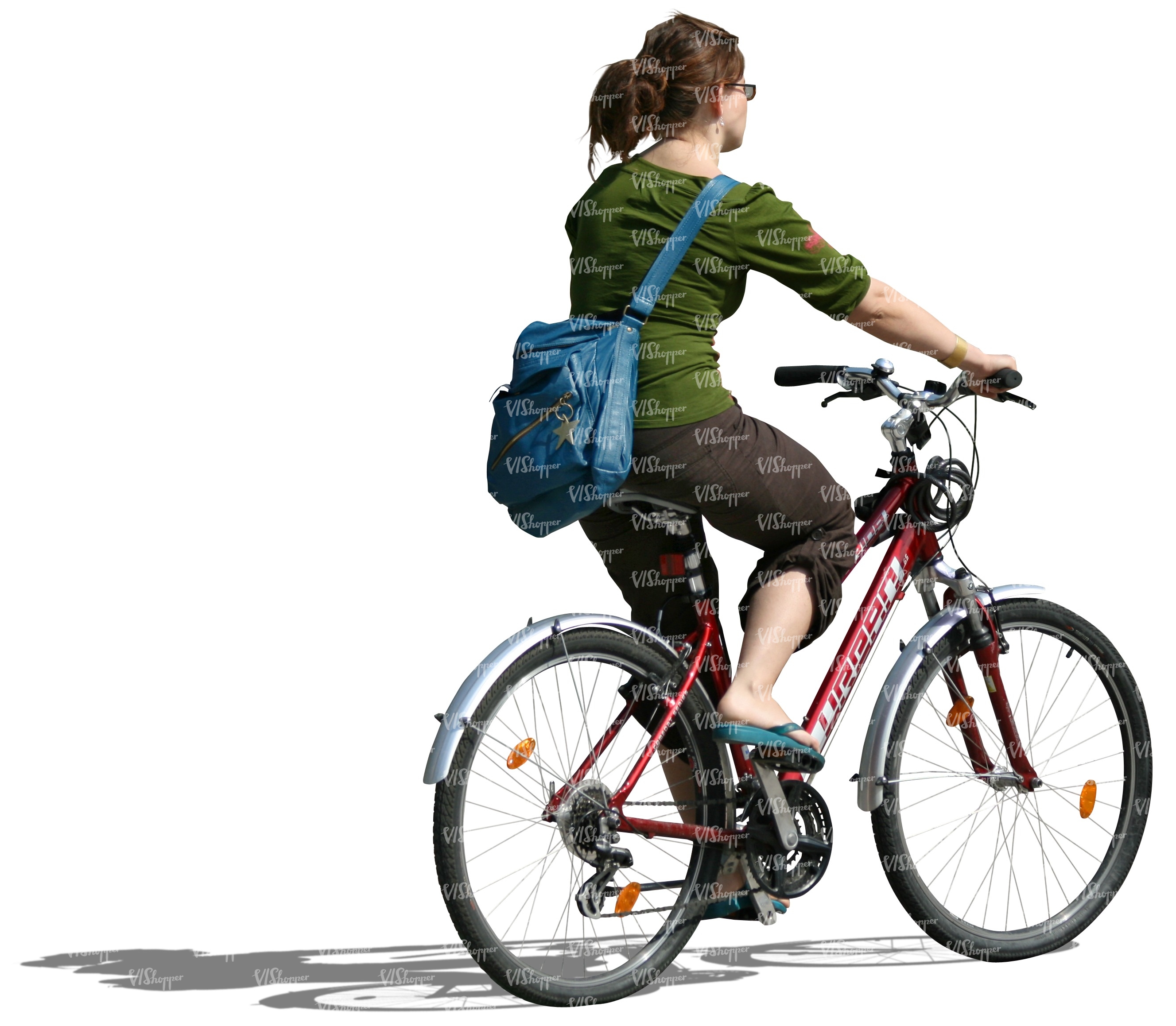 Woman Riding A Bike - VIShopper